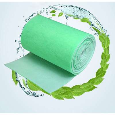 Aquarium white and  green filter fiber mat sponge